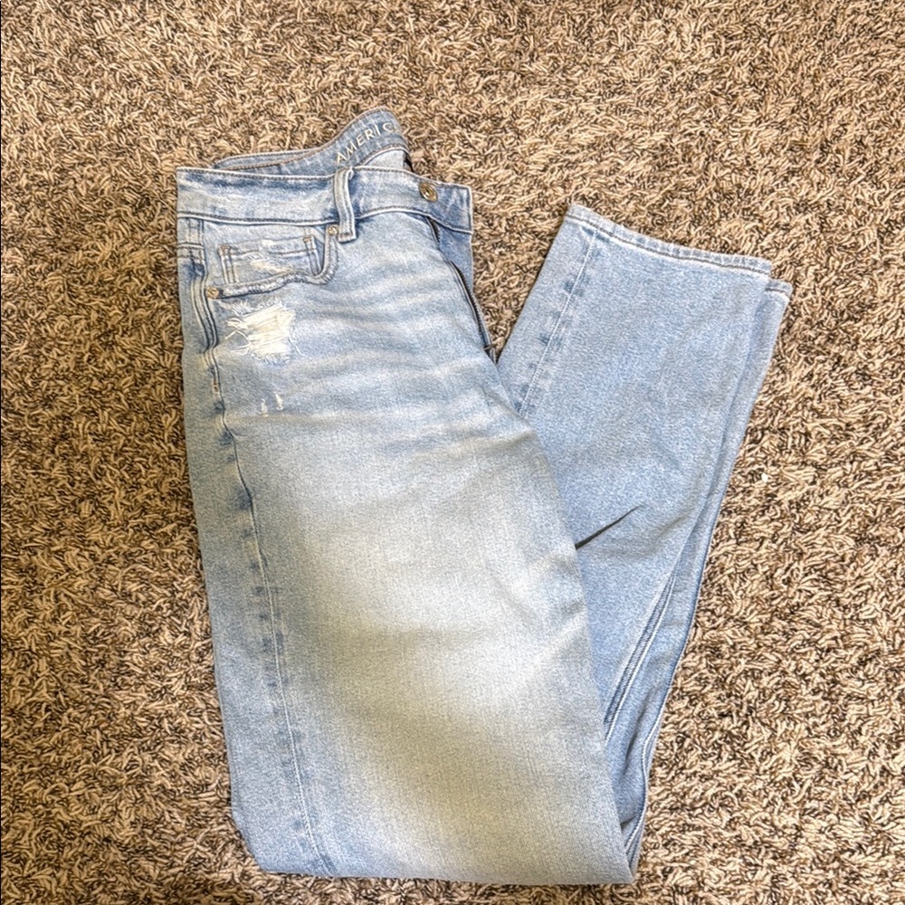 American Eagle Light Blue Distressed Jeans